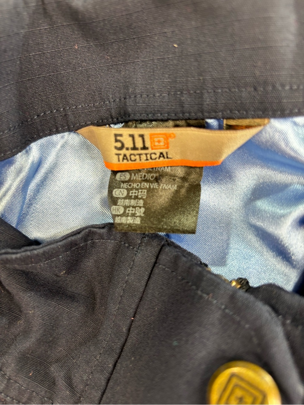 5.11 Tactical Women’s Navy Utility Field Jacket Medium Full Zip Lightweight Coat - Picture 9 of 9